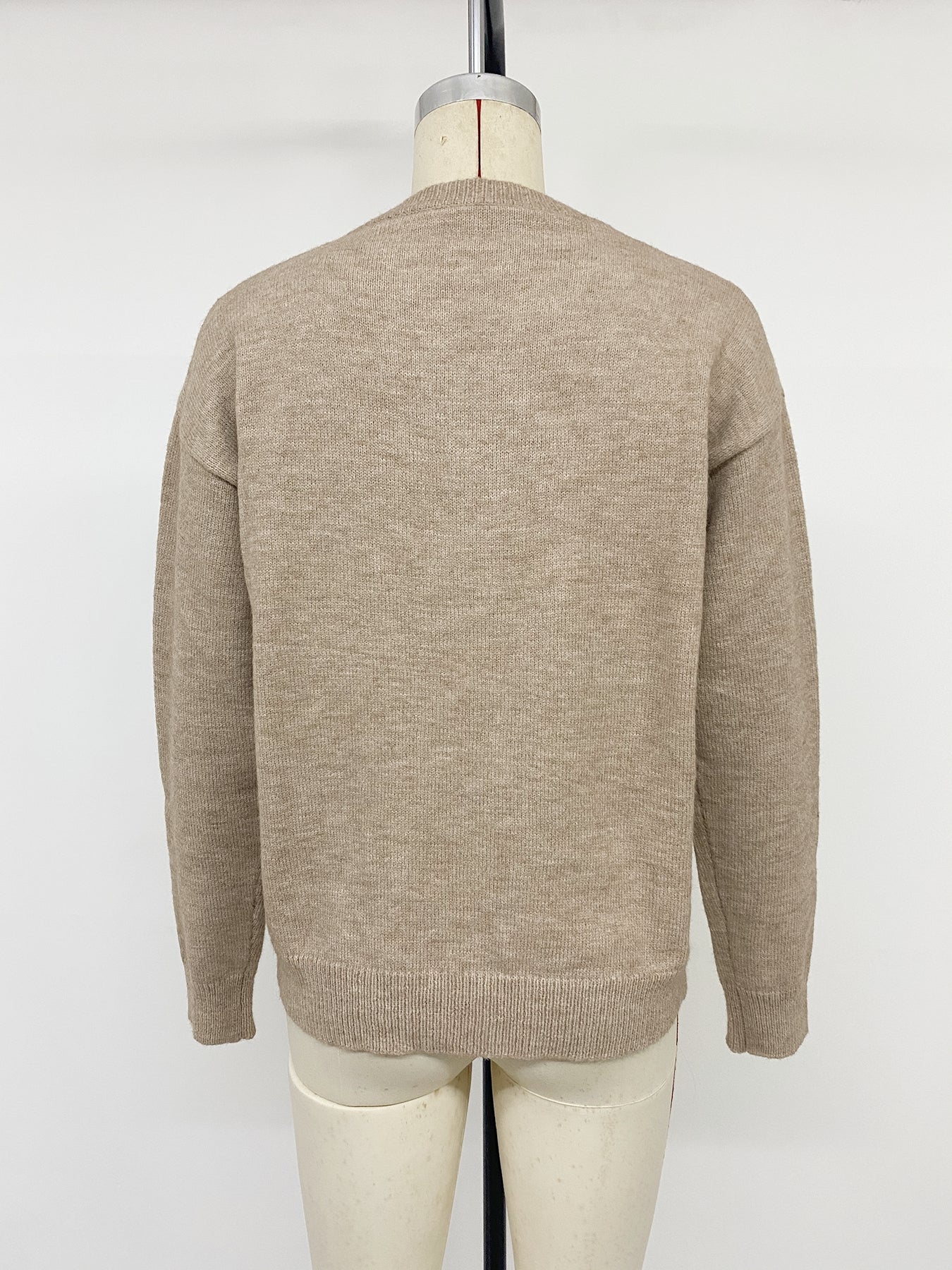 Cozy Button Placket Knit Sweater