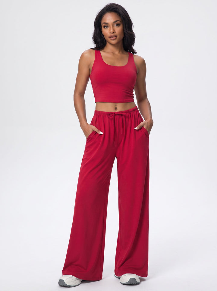 Buttery Soft Drawstring Wide Leg Pants