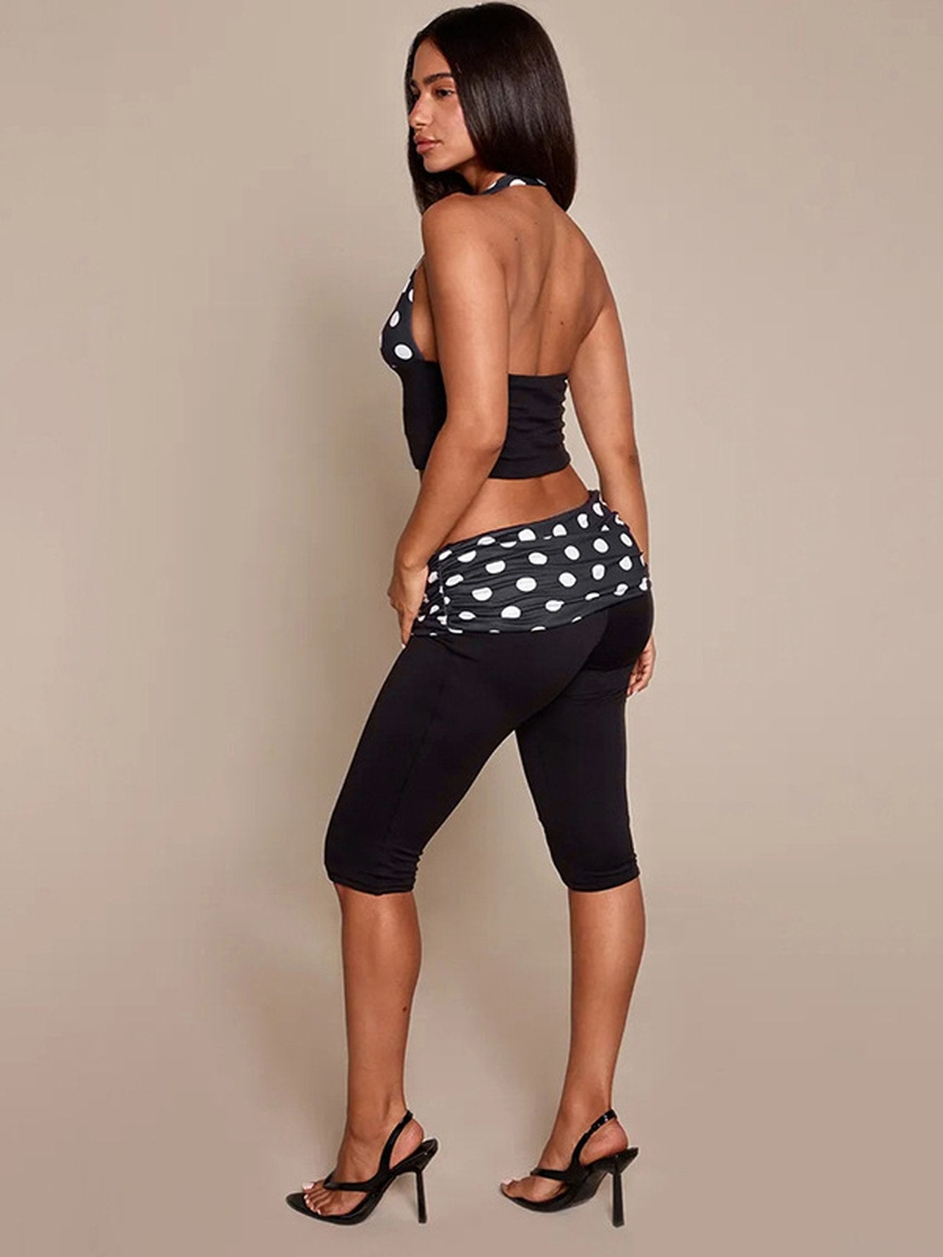 Polka Dot Halter Legging Set