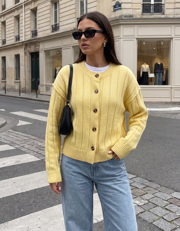 Cozy Ribbed Knit Button Cardigan