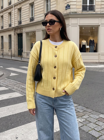 Cozy Ribbed Knit Button Cardigan