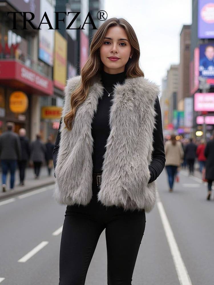 Cozy Plush Faux Fur Vest