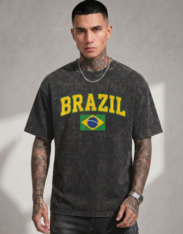 Vintage Acid Wash Brazil T-Shirt