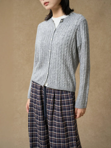 Cozy Cable Knit Button Cardigan