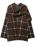Cozy Plaid Oversized Knit Cardigan