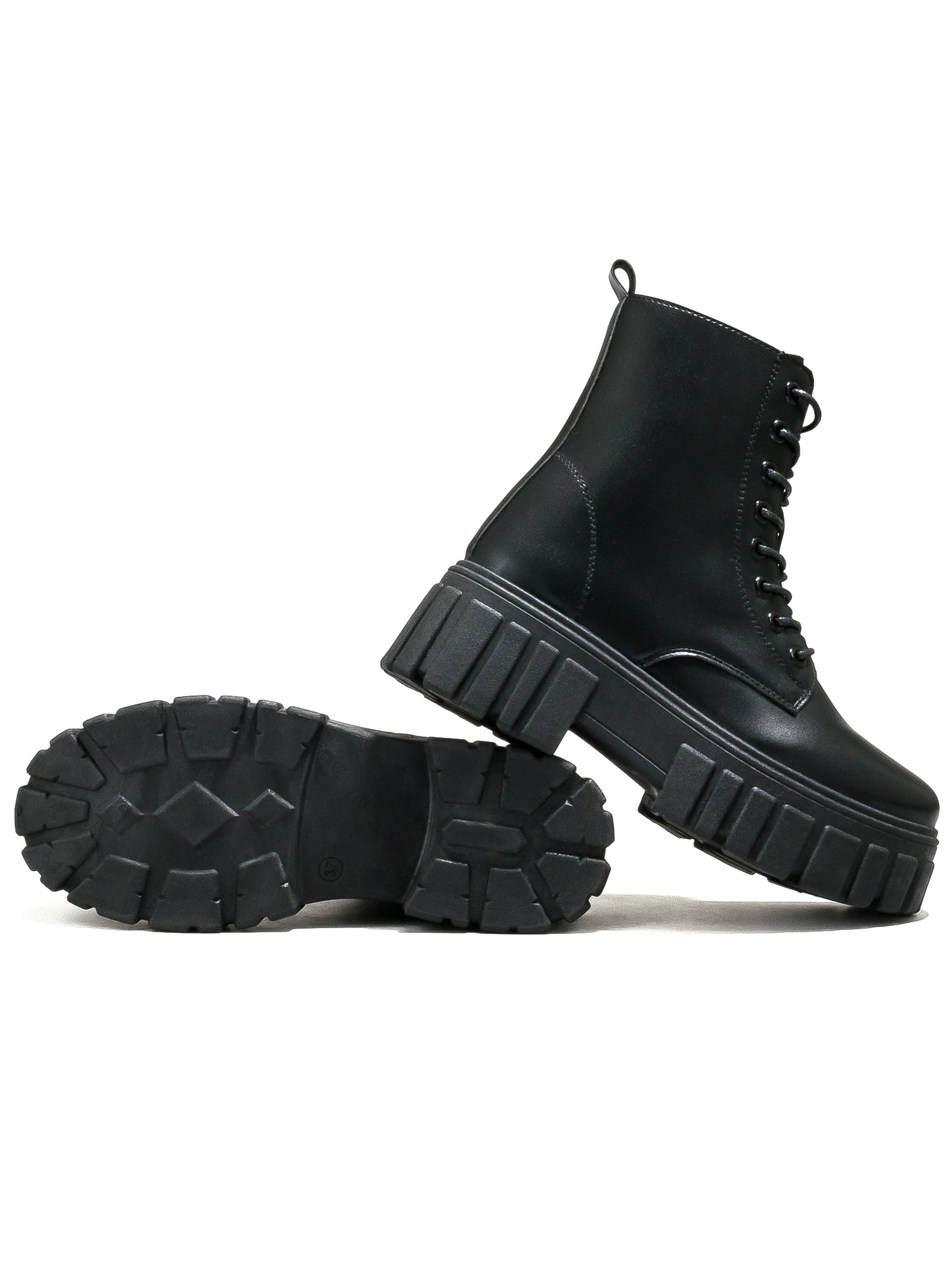 Chunky Platform Lace Up Boots