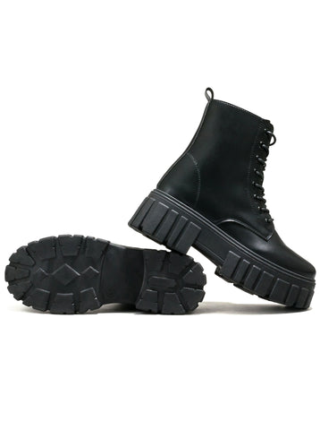 Chunky Platform Lace Up Boots