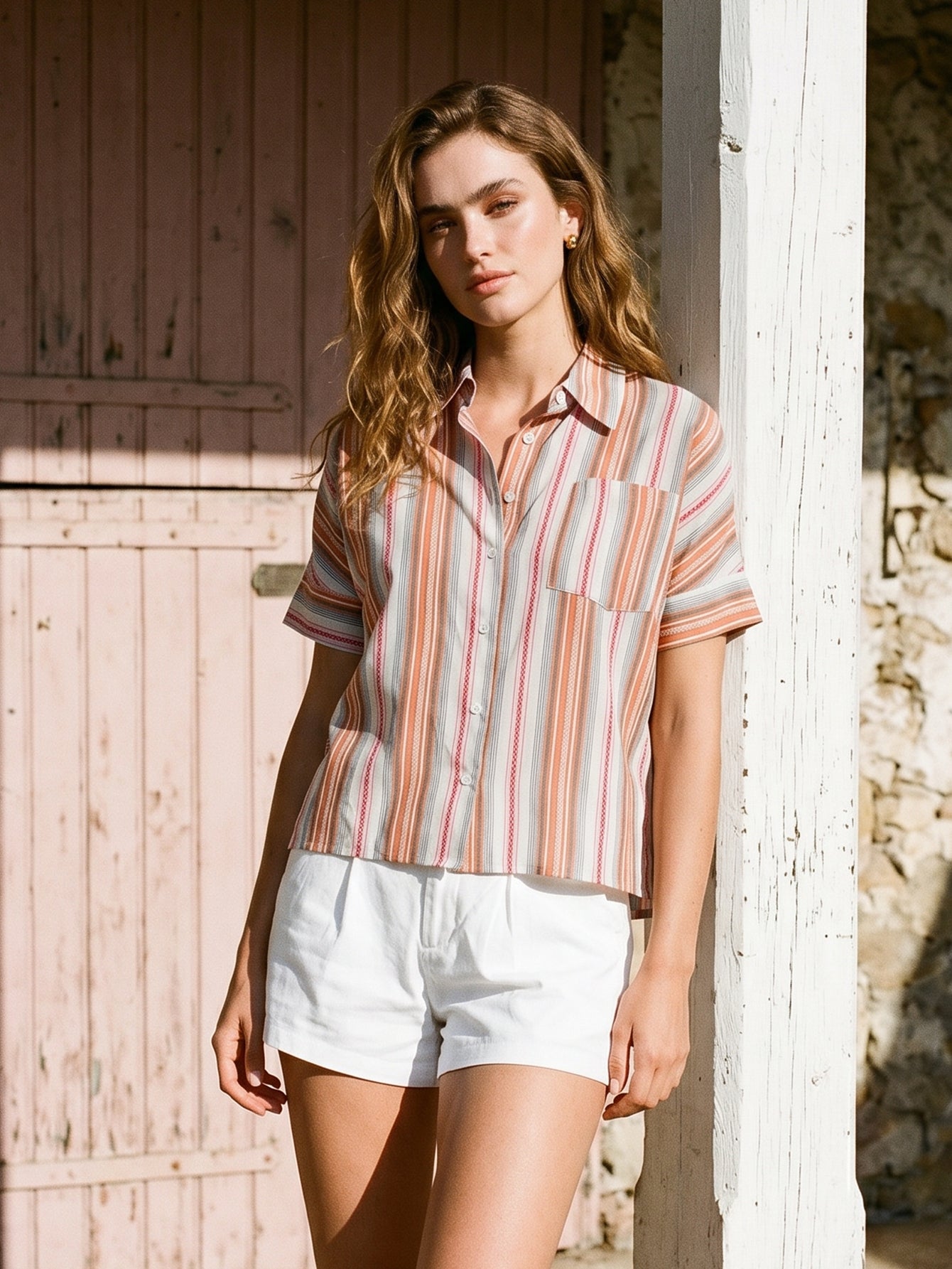 Striped Button Up Shirt