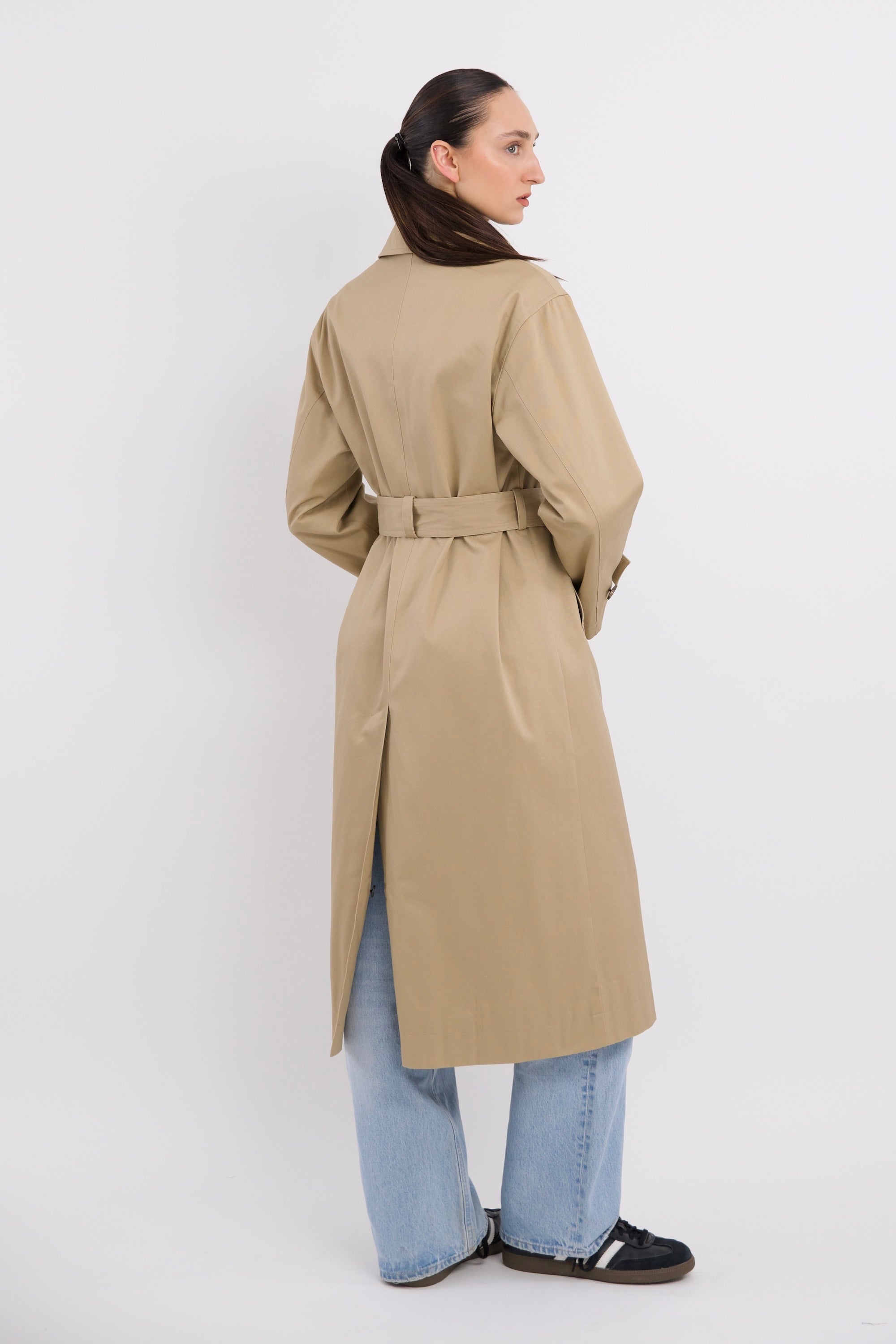 Classic Double Breasted Trench Coat
