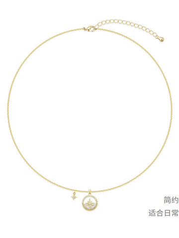 Dainty North Star Gold Necklace