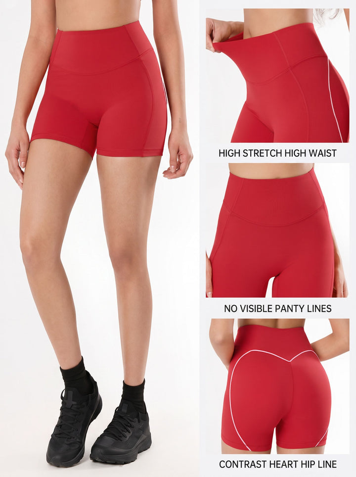 High Waisted Seamless Athletic Shorts