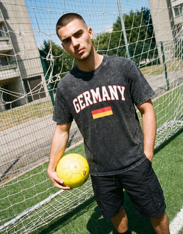World Cup 2026 Vintage Acid Wash Germany Graphic  T-Shirt
