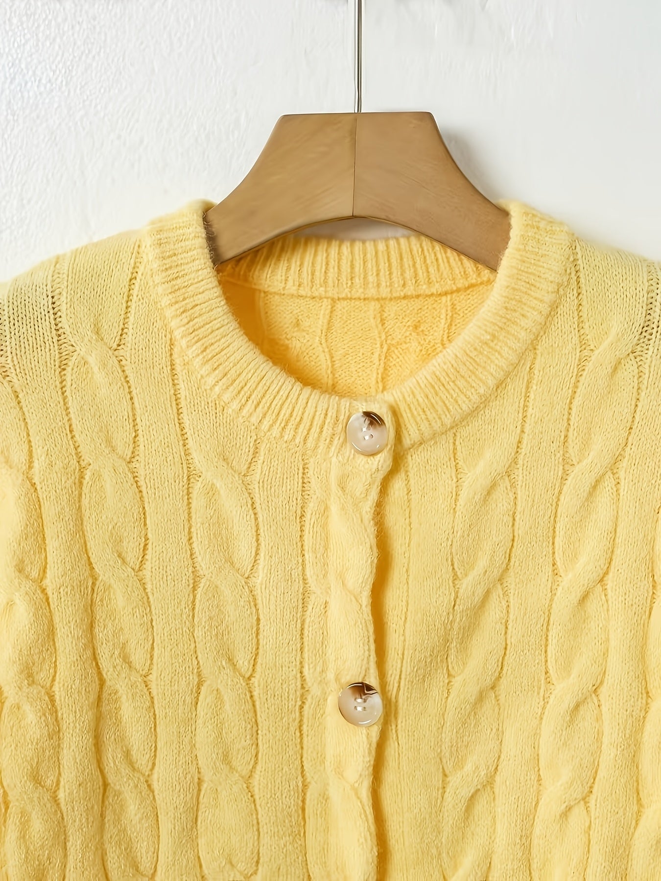 Cozy Cable Knit Button Cardigan
