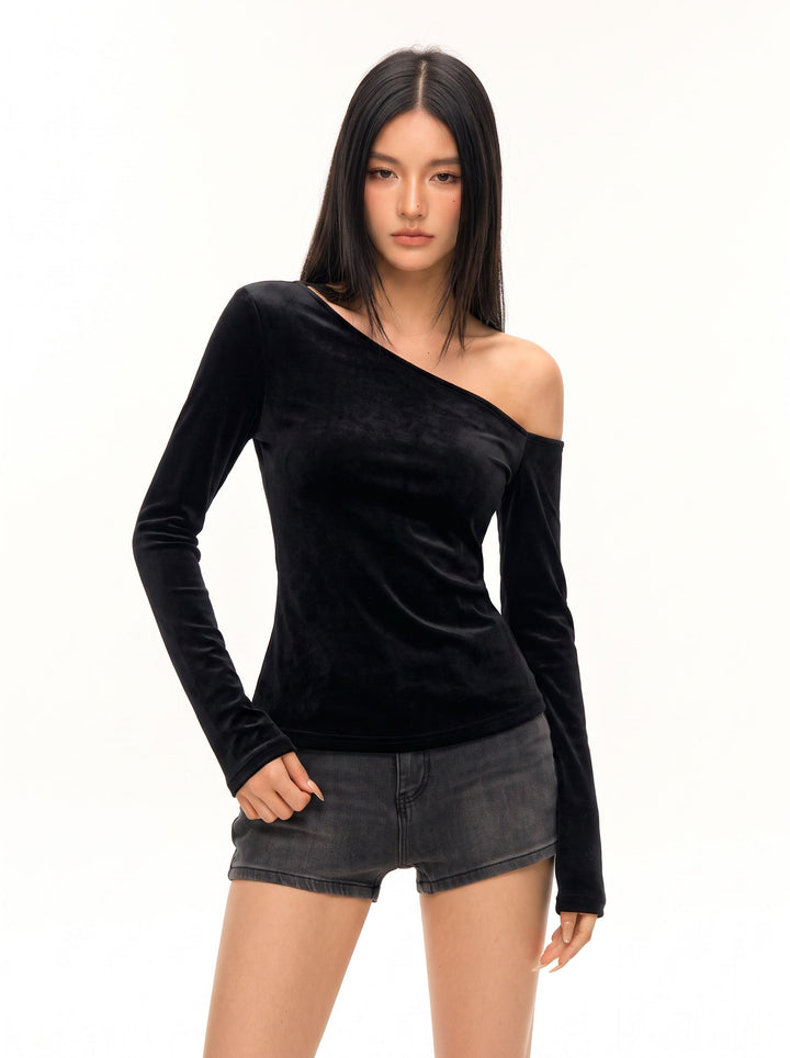 Off Shoulder Slim Fit Tee