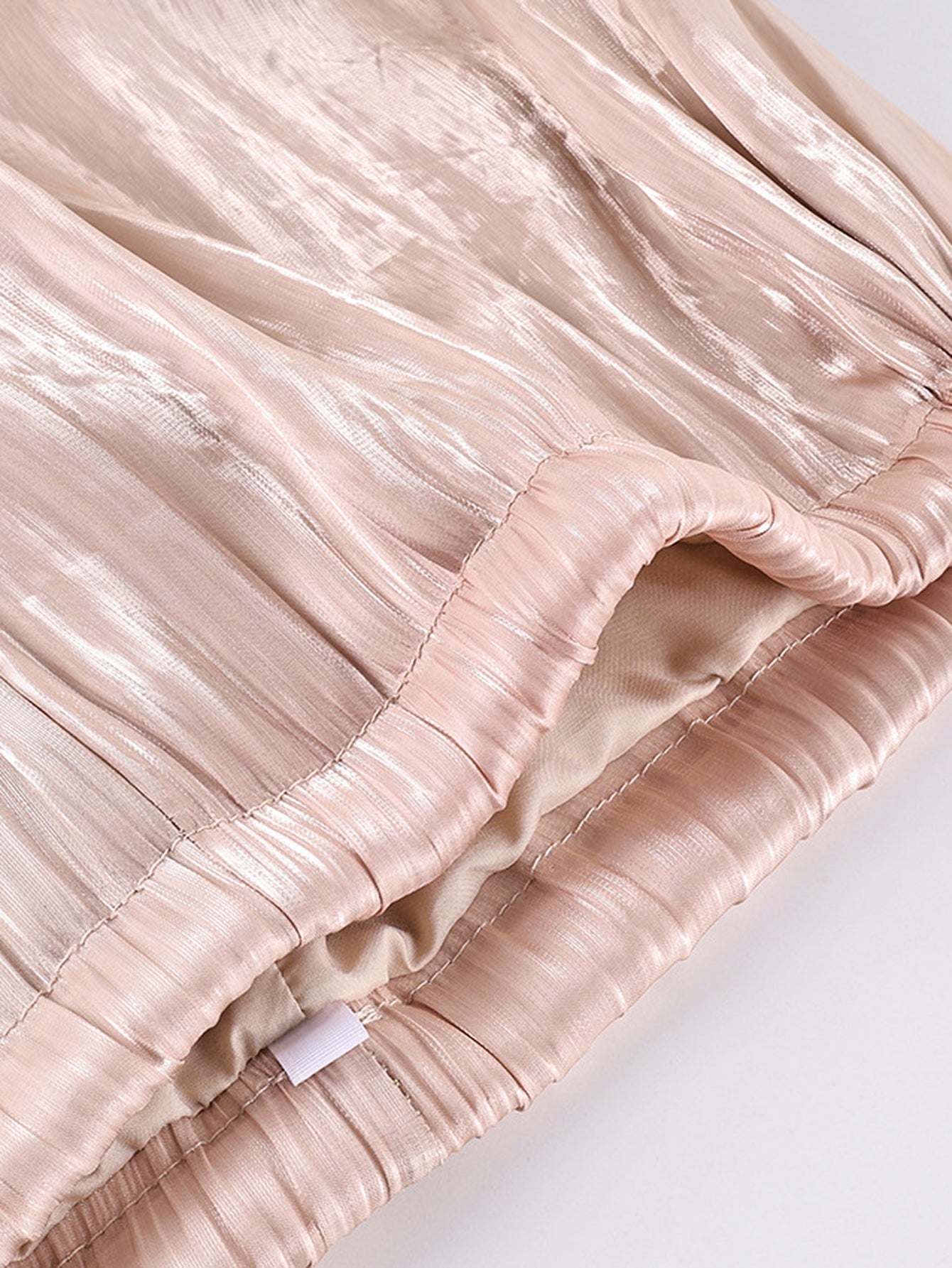 Silky Satin Elastic Hem Pants