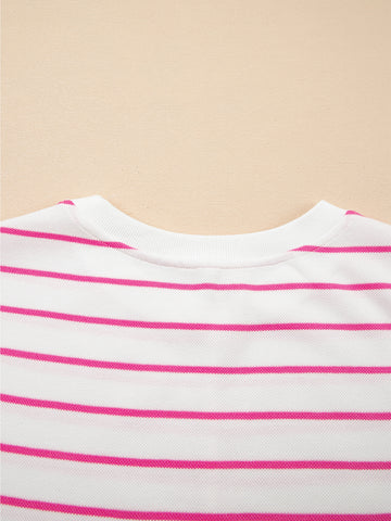 Striped Sleeveless Pants Set