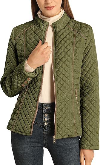 Lightweight Quilted Stand Collar Jacket