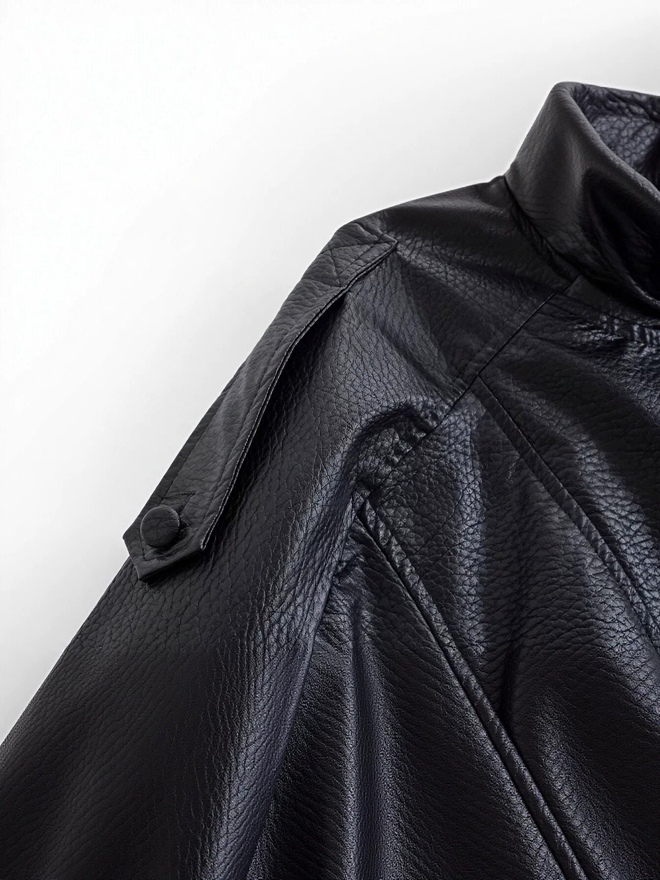 Oversized Vintage Faux Leather Jacket