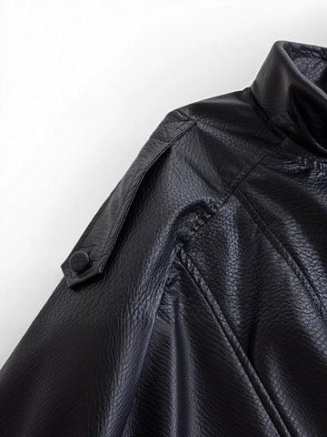 Oversized Vintage Faux Leather Jacket