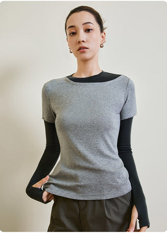 Layered Look Soft Comfy Lounge Top