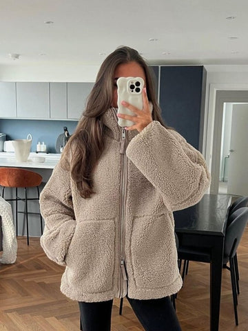Cozy Fleece Zip Up Jacket