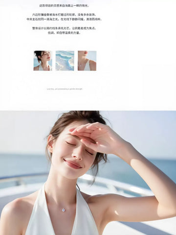 Minimalist Invisible Floating Diamond Necklace
