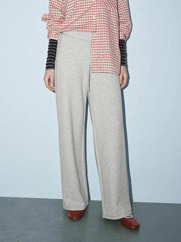 Urban Revivo Drawstring Pull On Wide Leg Pants-Royal Blue