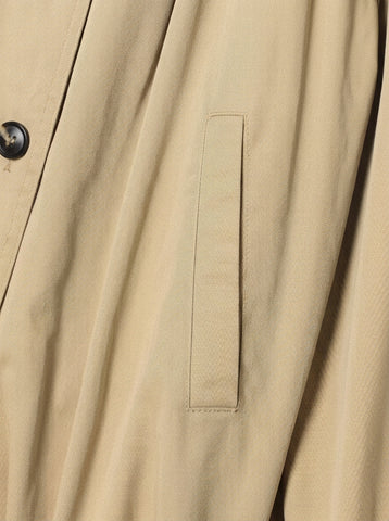 Pleated Button Up Crop Jacket