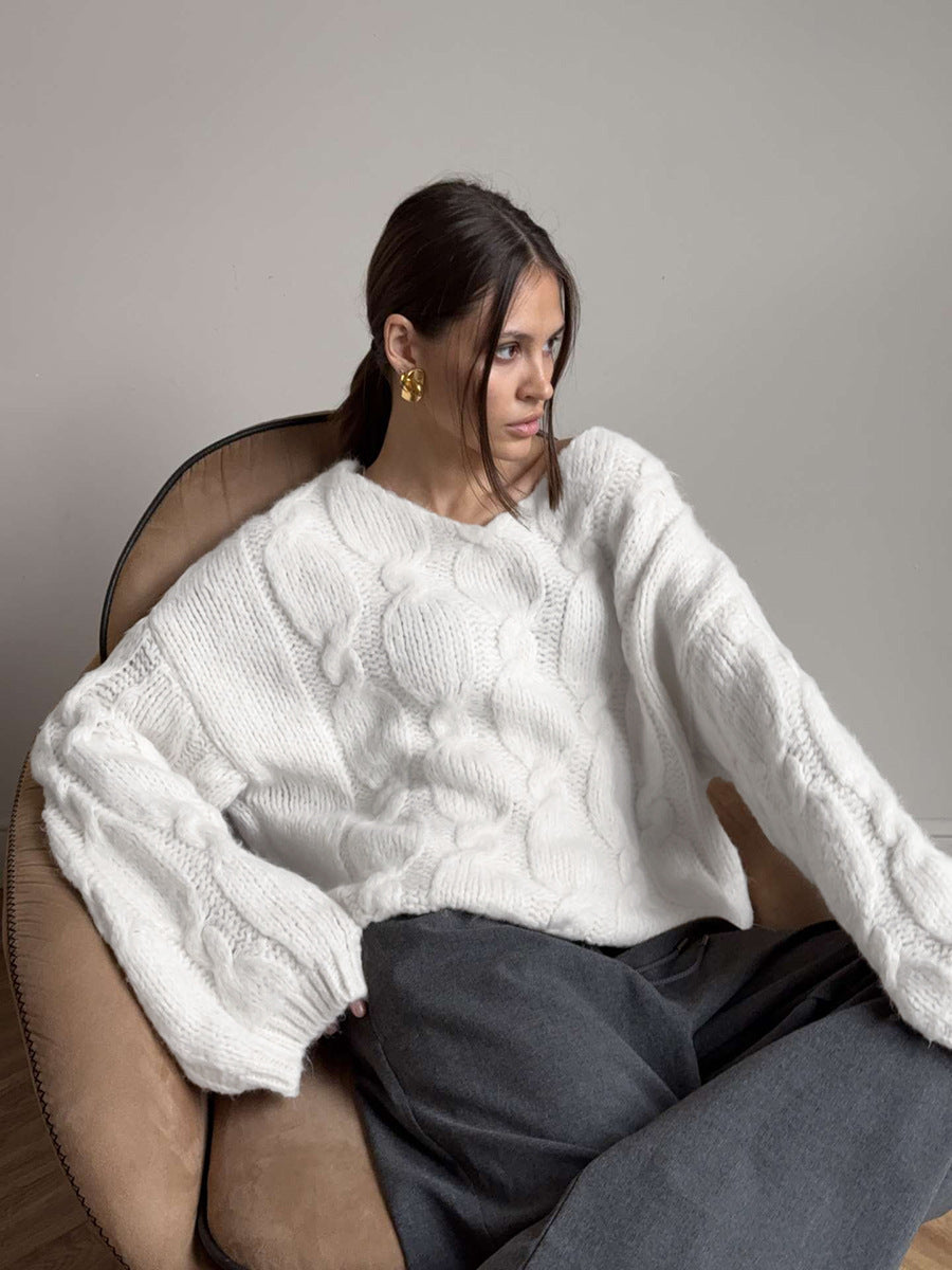 Chunky Oversized Cable Knit Sweater