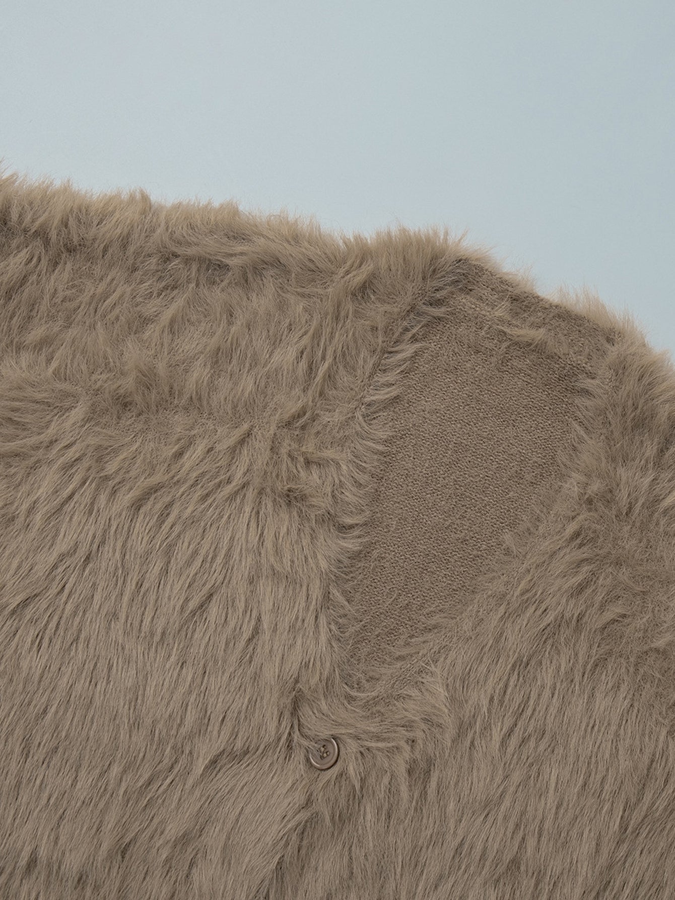 Cozy Fuzzy V Neck Cardigan Sweater