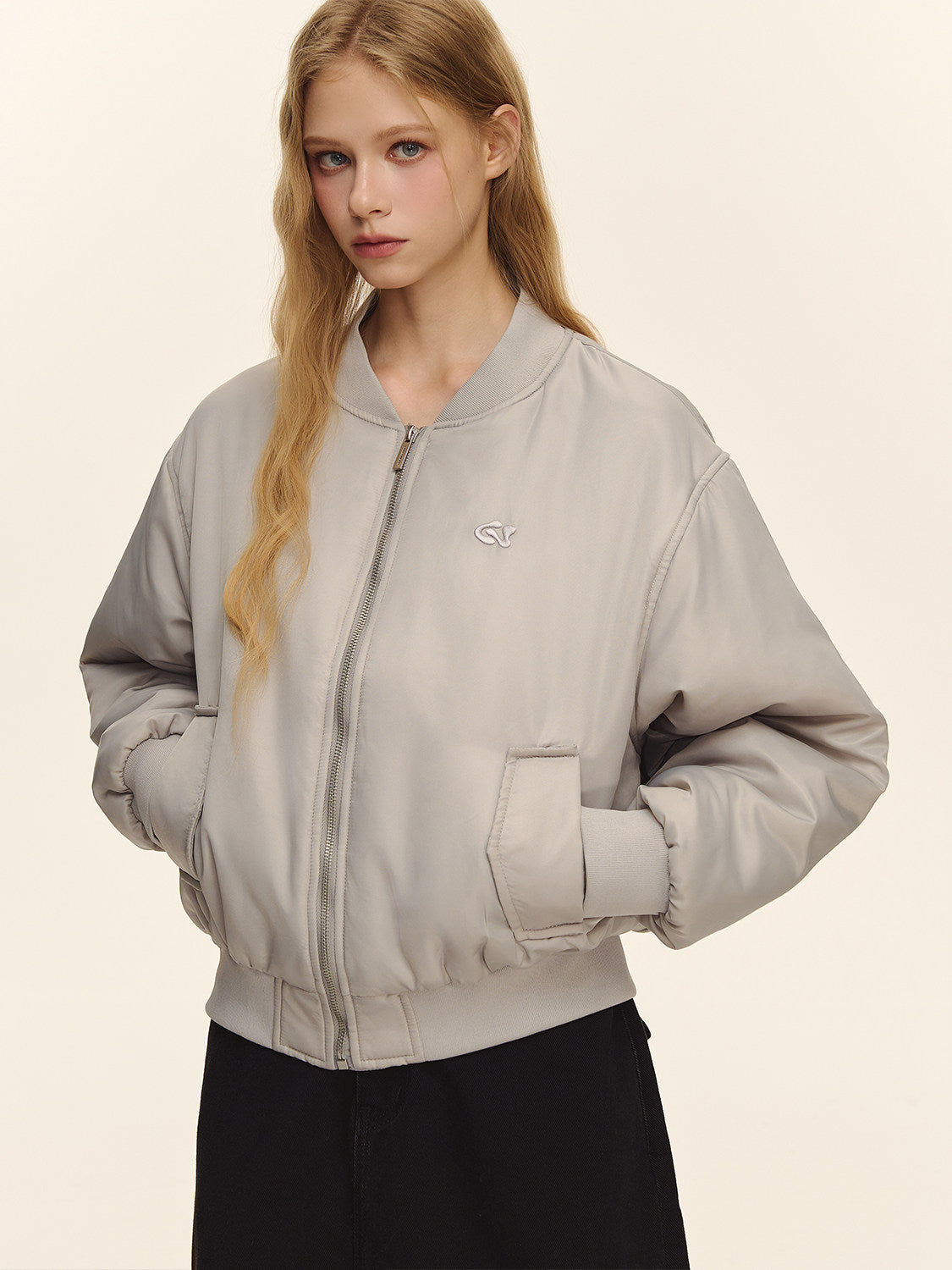 Oversized Padded Bomber Jacket