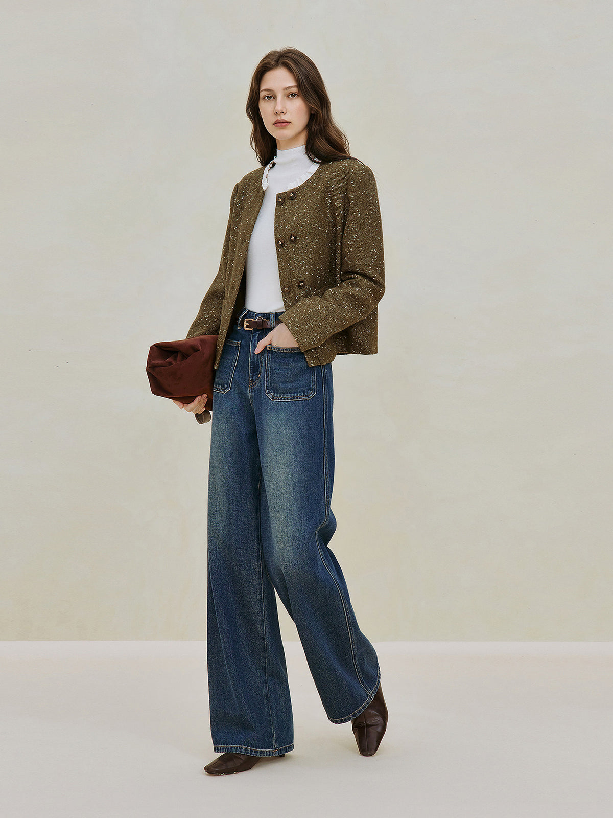 High Waisted Wide Leg Jeans