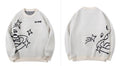 Oversized Graphic Planet Knit Sweater