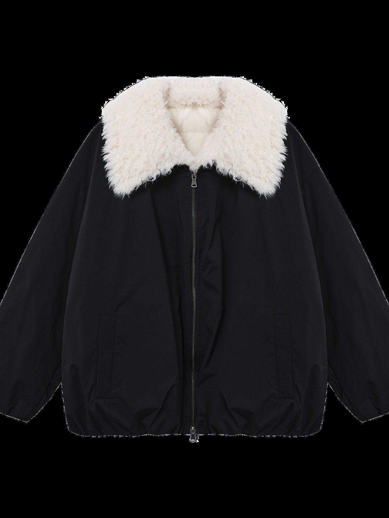 Faux Fur Collar Puffer Jacket