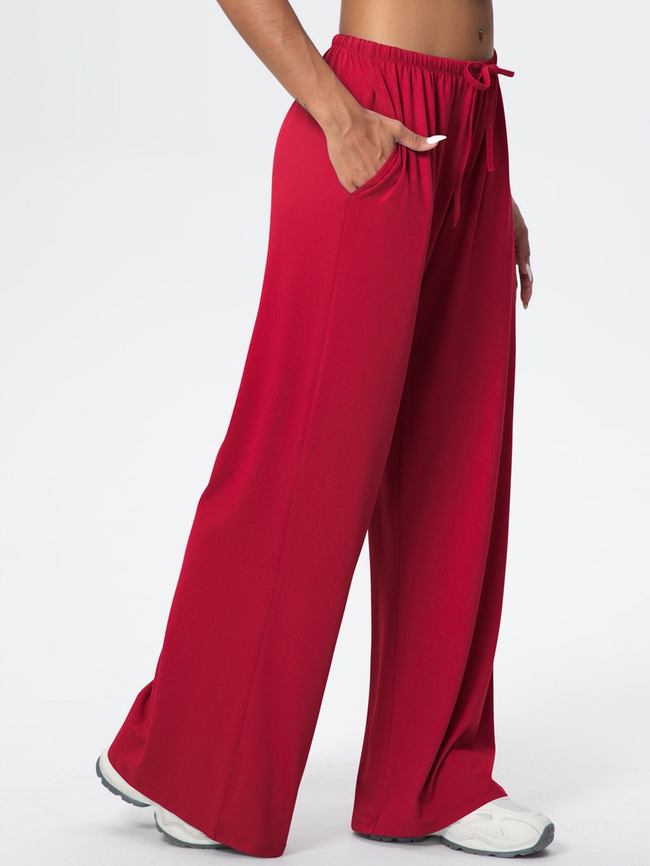 Buttery Soft Drawstring Wide Leg Pants